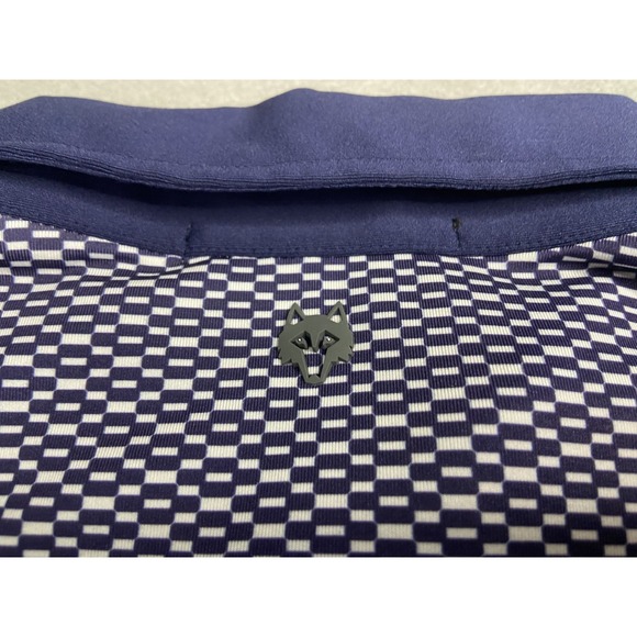 Greyson Shirt Mens‎ Large Blue Golf Polo Geometric Performance Wicking Stretch - Picture 8 of 9